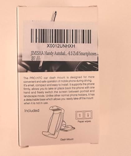 Premium Smartphone Cradle for Cars – JIMISHA 360° Rotatable Sticky Adhesive Mount for 4-6.5 Inch Devices – Unmatched Stability & Seamless Navigation Experience