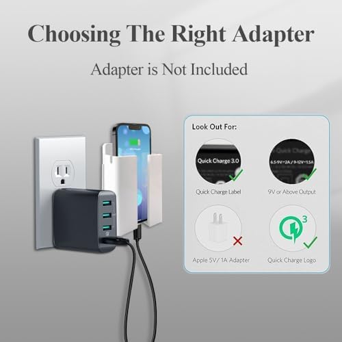 LANBON P2 Wall-Mounted Wireless Charger – 15 W Fast Charging Station for i Phone 16-11 & Galaxy S20-S25 Series, Space-Saving Design for Bedside, Desk, Garage & Kitchen – Enhanced Safety Features & Sleek Aesthetic for Modern Homes