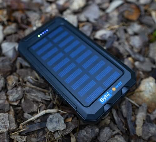 High-Capacity 20000 m Ah Solar Power Bank with Emergency Tools – Waterproof Portable Charger for Camping, Hiking & Outdoor Adventures with Carabiner, Compass, Whistle, and Dual USB Ports for Quick Charging