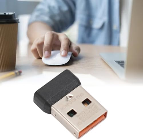 Logitech USB Receiver for Wireless Mouse – 2.4 G Replacement Dongle Adapter for K230, K270, K375 S, K400 PLUS, K780, K580 MK Series – Enhanced Connectivity and Portability for Seamless Productivity