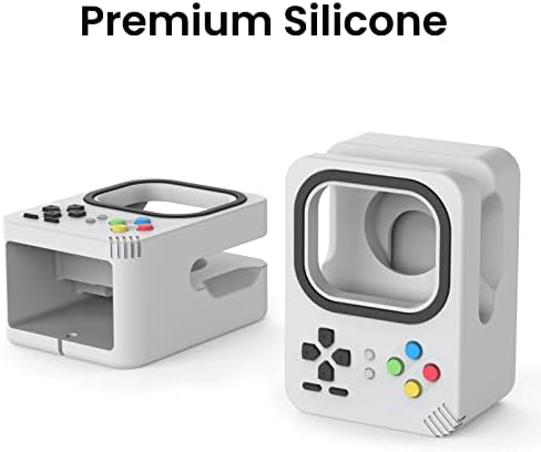 Delidigi Silicone Charging Dock for Apple Watch – High-Speed, Secure and Portable Stand for Ultra, SE2, Series 8-1 (49 mm-38 mm) – Stylish Dark Grey Design Ensuring Stability and Effortless Charging Convenience