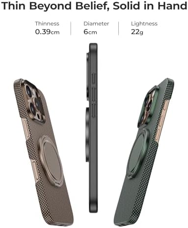 Premium BENKS Magnetic Phone Grip Ring Holder for Mag Safe – 360° Rotatable Adjustable Stand for i Phone 16/15/14/13/12 Series – Sleek Black Design for Enhanced Security and Hands-Free Comfort – Ideal for On-the-Go Usage and Effortless Device Control