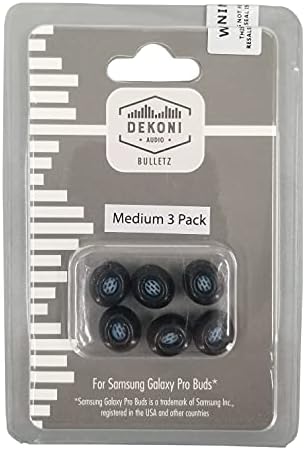 Transform Your Listening Experience with Dekoni Audio Bulletz Memory Foam Replacement Ear Tips for Galaxy Buds Pro | Superior Comfort & Enhanced Noise Isolation | Fits Perfectly in Galaxy Buds Case – Three Pack for Ultimate Convenience