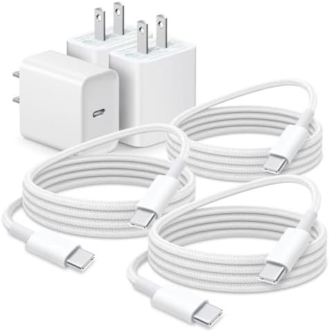 10 FT 20 W High-Speed USB-C Charger for Apple Devices – Ultimate Compatibility with Air Pods 4 th Gen, Air Pods Pro 2 nd Gen, i Phone 16/15, i Pad Air 13/12.9, and Beats Pill 2024 – Durable Woven Cable for Enhanced Flexibility and Fast Charging Efficiency – Ideal for On-the-Go Charging Needs