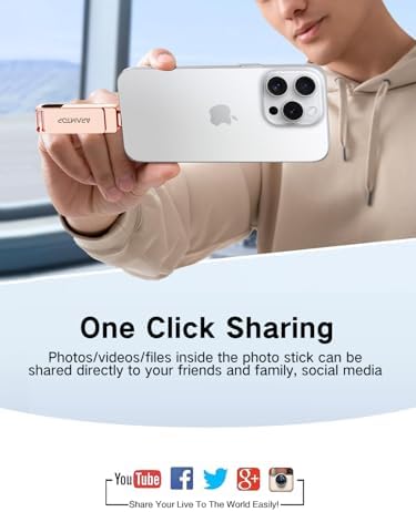 Expand Your Device Storage with the Aramtop 64 GB Photo Stick – 3-in-1 USB-C, Lightning & USB Memory Drive for i Phone, i Pad, Android & PC – High-Speed Data Transfer, No Apps Required, Perfect for Travelers and Photographers!