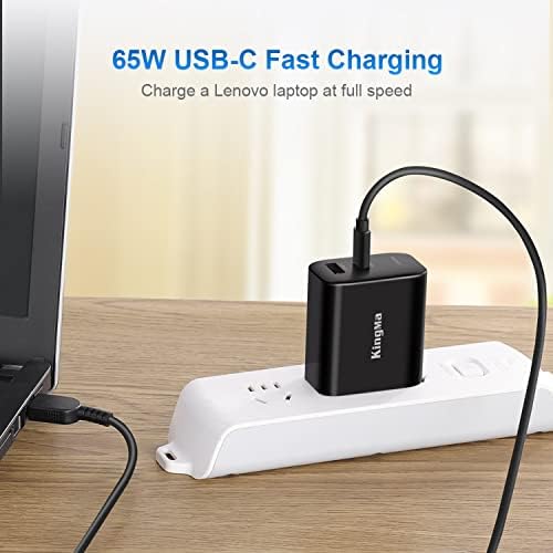 High-Efficiency 65 W Ga N USB-C Charger for Surface Pro Series – Ultra-Compact Dual Port Travel Adapter with Fast Charging Capability for Surface Pro 3/4/5/6/7/8/X Go/Book/Studio i5 – Advanced Safety Features and Wide Device Compatibility