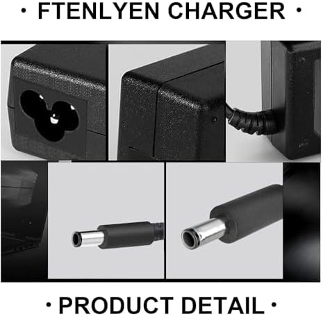 Reliable 65 W Laptop Charger for Dell Inspiron & Latitude Models – Fast Charging AC Adapter with 4.5 mm Tip – Superior Safety & Compatibility for Enhanced Performance – Ideal Replacement for DA65 NM191 & More