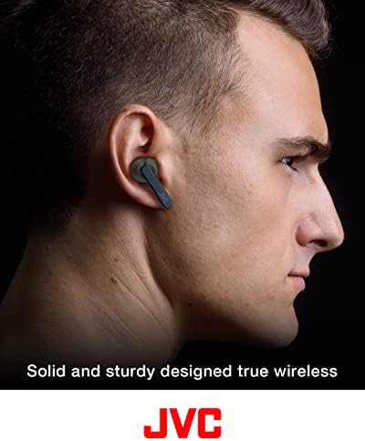 JVC RIPTIDZ True Wireless Earbuds – Advanced Touch Control, Versatile Single-Ear Functionality, IPX5 Waterproof Rating, Bluetooth 5.1 Technology, Exceptional 30-Hour Battery Life, Stylish Black Finish for Active Lifestyles – HAA9 TB (Black)