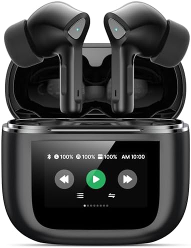 Ultimate Bluetooth 5.3 Wireless Earbuds – Experience Superior Deep Bass with 50-Hour Playtime, IPX7 Waterproof Design for Enhanced Durability, Featherlight In-Ear Fit for All-Day Comfort, Integrated Microphone for Clear Hands-Free Calling, Effortless Compatibility with i OS & Android Devices – Ideal Gift for Music Enthusiasts and Fitness Lovers