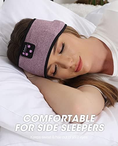 Fulext Bluetooth Sleep Headphones Headband – Ultimate Comfort for Side Sleepers, Thin HD Stereo Sound Quality – Ideal for Insomnia Relief and Travel Convenience – Perfect Gift for Men and Women – Enhanced Compatibility, Long-Lasting Battery Life for All Night Relaxation