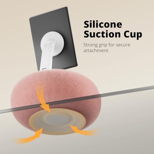 Magnetic Phone Pillow Stand, Phone Holder for Bed,Lap,Desk, Cozy Pillow Holder with Bowl and Suction Cup, Compatible with 3.5-7″ iPhone,E-Reader, Kindle, Pink – Enhanced Compatibility and Speed