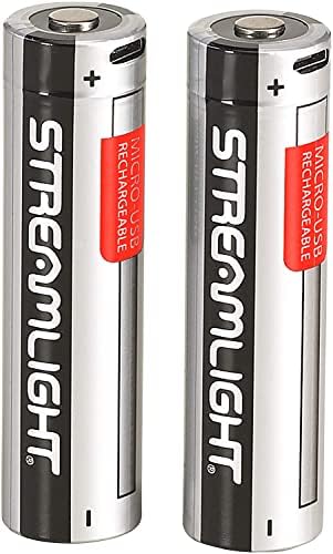 Streamlight 22104 SL-B26 USB Rechargeable Lithium Ion Battery Pack for X Series Dual Fuel Flashlights – 2600 m Ah Power, Extended Runtime, Eco-Friendly Convenience, 2-Pack Solution for Ultimate Reliability