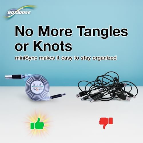 Box Wave Retractable Sync Cable for Alcatel LINKZONE Mobile Hotspot – High-Speed Data Transfer, Portable Design, Enhanced Compatibility for On-the-Go Connectivity