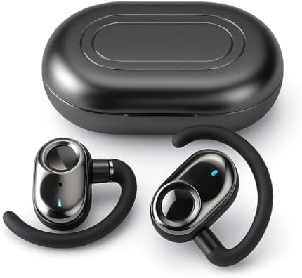 Lightweight Open Ear Bluetooth Earbuds – Advanced Audio Experience with 20-Hour Battery Life, Customizable Biaxial Fit, IPX5 Waterproof Rating for Active Lifestyles, and Cutting-Edge Bluetooth 5.4 for Seamless Connectivity – Perfect for Running, Cycling, and Gym Workouts