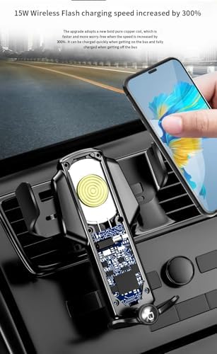 Experience Next-Level Convenience with the 15 W Fast Charging Auto-Clamping Wireless Car Charger for i Phone & Android – Effortless Phone Mounting, Enhanced Compatibility, and Sleek Design for Ultimate Driving Efficiency. This innovative air vent charger features a secure grip and rapid power-ups, making it indispensable for on-the-go smartphone users. With its auto-clamping mechanism, you can easily insert or remove your device without distraction, ensuring safety while navigating. Compatible with a wide range of smartphones, this stylish mount not only enhances your car’s interior but also provides adjustable viewing angles for effortless access to navigation and communication. Upgrade your automotive experience with this durable, efficient charger designed for modern drivers who demand performance and aesthetics. Say goodbye to tangled cords and embrace the future of charging technology with this must-have accessory for any vehicle.