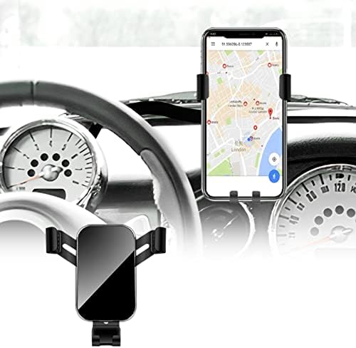 KUNGKIC Aluminum Car Cradle for Mini Cooper R50 R52 R53 – Versatile Rotatable Phone Holder with Foldable Design, Fits 3.5-5.5 Inch Smartphones – Stylish Red Interior Accessory for Enhanced Driving Experience and Safety