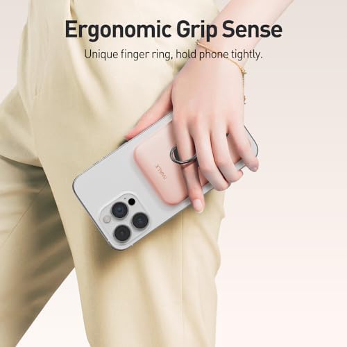 Revolutionize Your Charging Routine with the i WALK 6000 m Ah Magnetic Power Bank – Sleek Wireless Charger with Finger Ring for Effortless Handling, Fast USB-C Connectivity, and Real-Time LED Battery Display – Perfectly Compatible with i Phone 16 Series, 15, 14, 13, and 12 – Experience Seamless Power on the Go!