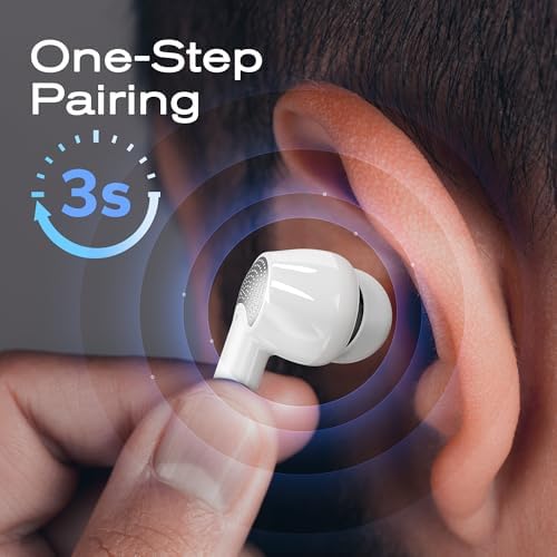 Ivrydas Elite True Wireless Bluetooth Earbuds – Superior Noise Cancellation and 151-Hour Standby for Uninterrupted Audio Bliss – Effortless Connectivity Across All Devices – Stylish White Finish for Premium Listening Experience and Lifestyle Enhancement