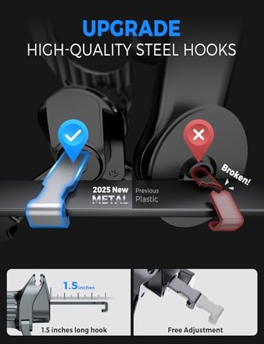 eSamcore Fits MagSafe Car Mount [2 Pack], Magnetic Phone Holder for Car Vent Strong N52 Magnets Air Vent Cell Phone Holder Clip for iPhone 16/15/ 14/13/ 12/ Pro Max – Enhanced Compatibility and Speed