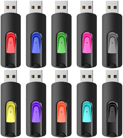 RAOYI 5-Pack 64 GB USB Flash Drives – High-Speed USB 2.0 Memory Sticks for Effortless Data Transfer and Storage – Portable Thumb Drives for PC and Laptop – Ideal for Organizing Photos, Documents, and Videos – Multi-Pack Convenience for Home and Office Use