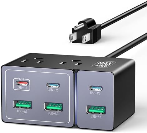 Revolutionary 8-Port Ga N USB C Charging Station – 160 W Power Hub for Rapid Multi-Device Charging | Delivers Up to 65 W for Mac Book Pro, i Phone 16, Galaxy S24 | Ultra-Compact & Travel-Friendly Design | Superior Compatibility & Energy Efficiency for Modern Electronics