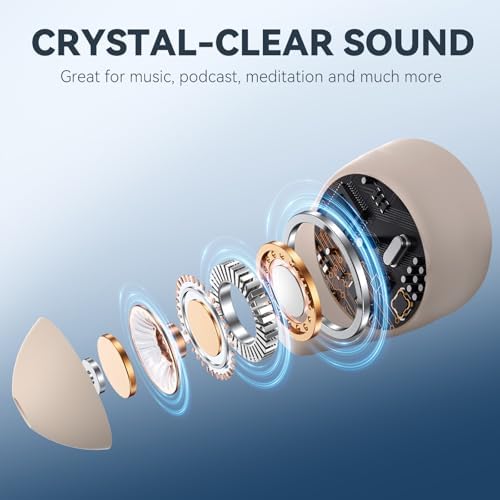 Revolutionary Micro Sleep Earbuds for Side Sleepers: Ultimate Noise Reduction Technology, 28-Hour Battery Life, Lightweight Design with Travel Charging Case for Uninterrupted Sleep and Serenity