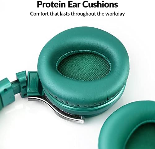 Silensys E7 Elite Wireless Over-Ear Headphones: Unmatched Active Noise Cancellation, Deep Bass Sound Experience, Luxurious Protein Ear Cushions, 30-Hour Battery Life – Your Perfect Bluetooth Companion for Travel, Work, and Daily Adventures in Elegant Black Design