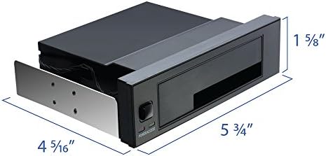 Kingwin Universal Hot Swap Mobile Rack for 2.5” & 3.5” SSD/HDD – Effortless Internal Tray-Less SATA Hard Drive Backplane Enclosure with 6 Gbps Support for SATA I/II/III & SAS I/II – Ultimate Flexibility and Enhanced Data Transfer Speed for Efficient Storage Management