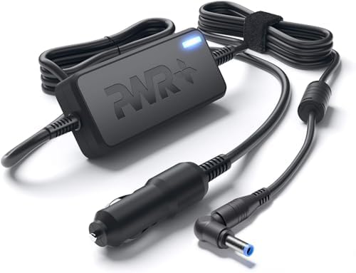 Ultimate CAR Laptop Charger for HP Probook & Elitebook Series – High-Speed 10 ft Power Cord, 45 W/65 W/90 W Options, Extensive Compatibility with G1-G6 Models, Verified UL Safety Standard, 24-Month Exchange Guarantee – Perfect for Business and Travel Use