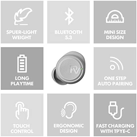 PALOVUE Bluetooth 5.3 Wireless Earbuds – Premium Deep Bass In-Ear Headphones with Built-In Microphone, 35 Hours Playtime, Compact Charging Case, Ideal for Sports, Work, and Everyday Use – Unmatched Comfort and Durability for i Phone & Android Users