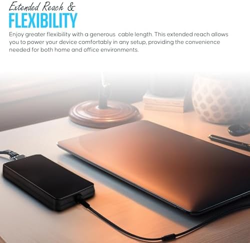 High-Performance 45 W USB-C Dell Laptop Charger – UL Certified Fast Charging Adapter for XPS, Latitude, and Inspiron Models – Exceptional 5 V/20 V 2.25 A Power Delivery with Global Voltage Support – Reliable and Versatile Power Solution for On-the-Go Professionals