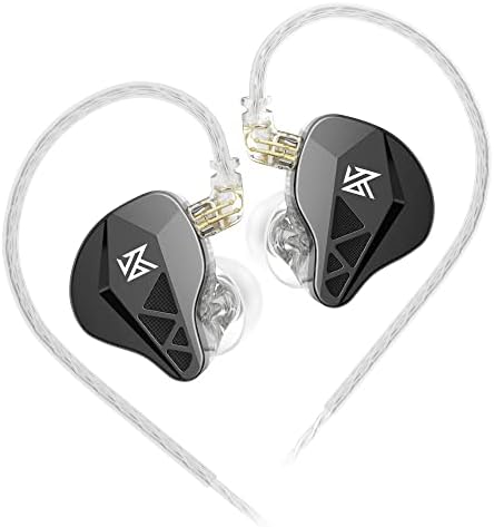 KZ EDXS In-Ear Monitor Earbuds: Professional Hi-Fi Sound with 10 mm Composite Diaphragm, Lightweight Wired Headphones with Detachable Cable for Musicians and Singers, Enhanced Compatibility for Studio and Stage Performance