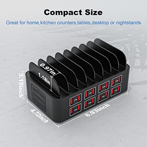 Cinlinso 150 W 16-Port USB Charging Hub: High-Efficiency Multi-Device Power Station with Intelligent Charging for i Pads, Tablets, Kindles & Smartphones – Optimal Solution for Home and Office Device Management