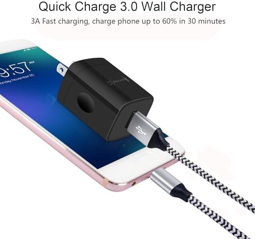 Ultra-Fast Quick Charge 3.0 Phone Charger for Google Pixel 9 Series & Samsung Galaxy Models – Superior Compatibility, Lightning Speed, and Safety Features for On-the-Go Charging