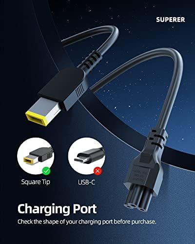 High-Performance 135 W AC Charger for Lenovo Think Centre M70, M80, M90 Series & Think Station P320, P330 – Fast Charging Power Supply Adapter with Enhanced Safety Features and 12-Month Warranty