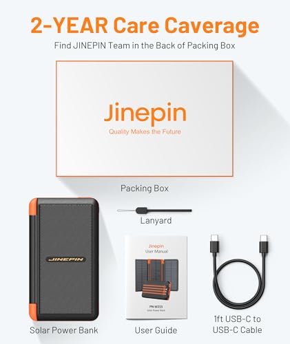 Ultimate 46,800 m Ah Solar Power Bank with 4 Built-In Cables and 3 Foldable Solar Panels – PD20 W Fast Charging Portable Charger with LED Display and SOS Camping Light for Outdoor Adventures and Emergency Use