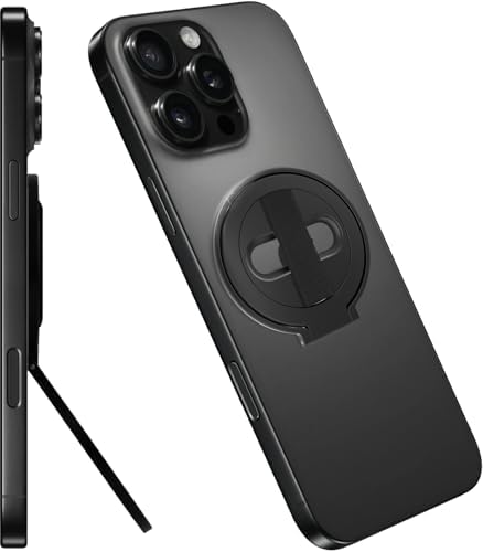 Revolutionary Grat 2 Magnetic Phone Grip Kickstand with Elastic Finger Strap – Ultimate Dual-Sided Magnet Ring for i Phone 16, 15, 14, 13, 12 Pro Max – Secure, Stylish, and Versatile Phone Accessory in Sleek Silver for Enhanced Usability and Hands-Free Experience