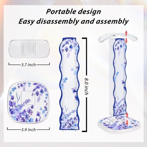 CamyCosy Headphone Holder for Desk, Gaming Headset & Earphone Stand with Tulip Flowers Pattern – Enhanced Compatibility and Speed