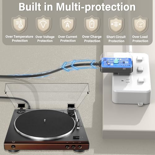 Premium 12 V Power Adapter for Audio-Technica Turntables – Essential Charger for Flawless Playback of AT-LP60, AT-LP120 XUSB, and More – Unmatched Reliability for Audiophiles Seeking Superior Sound Performance and Durability