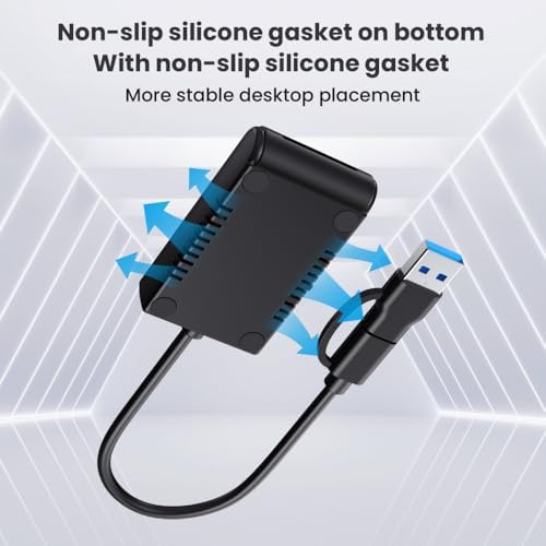 xiwai USB 3.1 USB-C to NVMe M-Key M.2 SSD External Converter Adapter – Vertical Design for Fast Data Transfers & Universal Compatibility – Ideal for Gamers and Creators