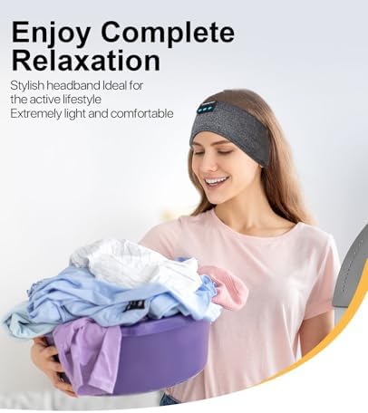 Revolutionary Bluetooth Sleep Headphones & Mask for Side Sleepers – Premium Adjustable Noise-Canceling Headband for Ultimate Comfort and Restful Nights
