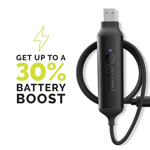 Numi Boost Cable: Versatile Power Bank & Charging Cable with Tangle-Free Snap Organizer – Durable Nylon for Lightning & Type C Devices – Rapid Charging Solution for On-the-Go Tech Users