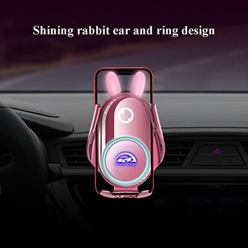 Chic Red Demon Wireless Car Charger Mount with Auto Clamping and Built-in Battery – Fast Charging for i Phone 14/13/12/11/X/SE & Samsung S22/S21/S20/Note Series – Stylish Dashboard and Vent Holder for Effortless Navigation and Convenience