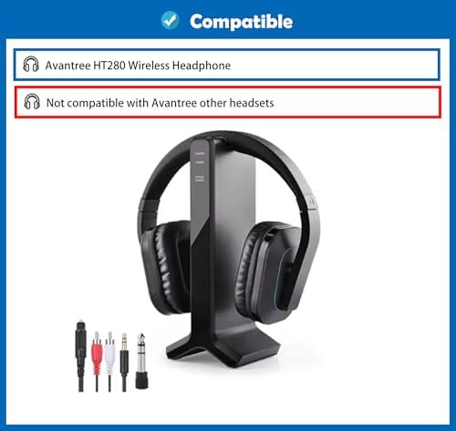 Transform Your Audio Experience with Avantree HT280 Premium Soft Memory Foam Earpads – Comfortable Fabric Cushions for Enhanced Sound Quality and Longevity, Ideal Replacement for Wireless Headphone Accessories