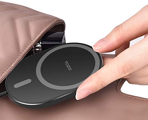TOZO 2025 Enhanced Magnetic Wireless Charger – Fast Charging Pad for i Phone 16/15 Series, Aviation Aluminum Construction, Compact Design for Effortless Charging, Compatible with i Phone 14 and More, Sleek Black Finish for Modern Aesthetics – Ultimate Durability and Efficiency