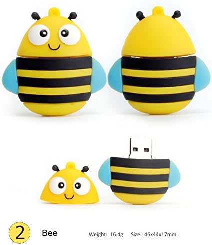LEIZHAN 16 GB Fruit-Shaped USB Flash Drive Set – Adorable Pineapple, Carrot, Banana, and Strawberry Designs for Fun Data Storage – Perfect Gift for Students and Professionals – 64 GB Total Capacity with Enhanced USB 2.0 Compatibility – Lightweight and Durable Memory Sticks for Easy File Transfer and Backup