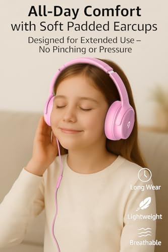 Elevate Your Audio Journey with Adoope’s USB C Over-Ear Headphones – Hi-Fi Stereo Sound & Noise Isolation for Ultimate Comfort – Compatible with i Phone 15/16, Samsung Galaxy S24/S23, and All Type-C Devices in Vibrant Purple – Experience Unmatched Sound Quality and Fashionable Design for Music Lovers