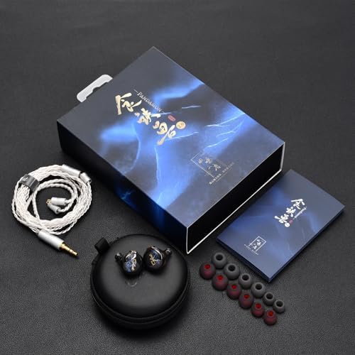 QOA Kinera Celest Premium Hi-Fi In-Ear Monitors – Superior SPD2.0 BA Driver Wired Earphones for Musicians, DJs & Sound Engineers, Durable Resin Construction with Customizable 2-Pin Detachable Cable in Striking Blue for Unmatched Comfort and Acoustic Precision