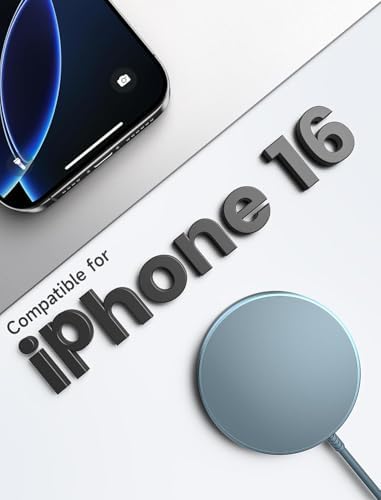 JSAUX 15 W Mag-Safe Wireless Charger Duo – Fast Charging Magnetic Pad for i Phone 16/16 Plus/16 Pro/16 Pro Max/i Phone 15/14/13/12 Mini and Air Pods – Dual Pack for Ultimate Compatibility and Portability, Sleek Black Design for Effortless Power-Up