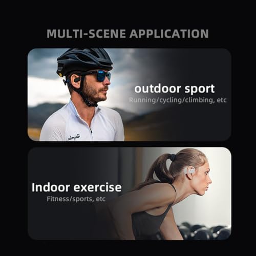 Ultra-Lightweight Wireless Bluetooth Over-Ear Hook Headset – Seamless Touch Control Earphones for Business Professionals & Active Lifestyles – Sweat-Resistant Design for Enhanced Durability and Comfort – Ideal for Multitasking and Outdoor Use – Perfect Black Accessory for Effortless Connectivity